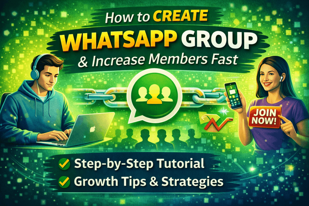 How to Create WhatsApp Group and Increase Members Fast